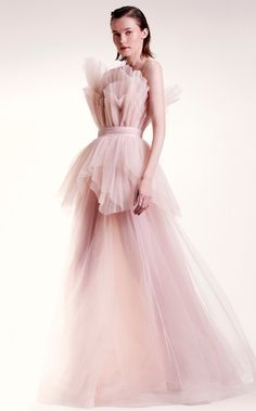 MNM Couture G1435 Pink Organza Ball Gown, Mnm Couture, Gown Pattern, Tulle Gown, Stunning Gowns, Blush And Gold, Couture Gowns, Tulle Fabric, Dress Purchase