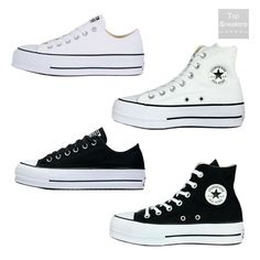 Converse Platform, Jordan Shoes Girls, Footwear For Women, Platform Converse, White Converse, Star Shoes