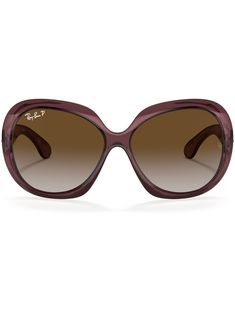 brown Jackie O frame transparent frame brown tinted lenses logo-engraved arm curved tips These glasses come with a protective case. Brown Shield Sunglasses With Tinted Square Frame, Classic Brown Shield Sunglasses With Uv Protection, Brown Anti-reflective Shield Sunglasses, Elegant Brown Shield Sunglasses With Tinted Lenses, Brown Shield Sunglasses With Gradient Lenses, Luxury Brown Sunglasses With Anti-reflective Coating, Luxury Brown Shield Sunglasses With Gradient Lenses, Elegant Brown Anti-reflective Sunglasses, Modern Brown Glass Shield Sunglasses