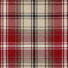 a red and white plaid fabric