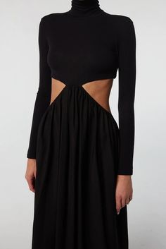 Dresses – The Line by K The Line By K, Line By K, Vertical Lines, Slim Fit Top, Turtleneck Top, Turtle Neck Top, The Line, Workout Tops, Backless Dress