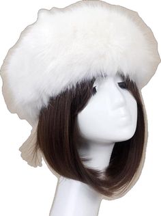 White Fur Headband, Autumn Hair Accessories, Hood Cover, Brimless Hat, Fur Headband, Faux Fur Hat, Fur Hat, White Fur, Wool Beanie