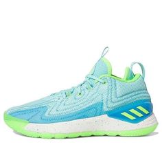 adidas D Rose Son of Chi 2 Shoes 'Aqua Solar Green' HQ1006 D Rose Son Of Chi, Rose Adidas, D Rose, Stylish Sneakers, Perfect Pair, Solar, Adidas, Sneakers, Green