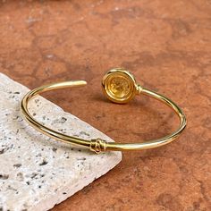 14KT Yellow Gold Matte Replica Roman Coin Open Bangle Bracelet – LSJ Classic Jewelry Pieces, Open Bangle Bracelet, Roman Coins, Open Bangle, Stacked Bangles, Classic Jewelry, Bracelet Length, Matte Gold, Cyprus