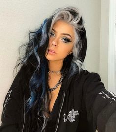 Hair Dye Ideas For Hazel Eyes, Blonde And Purple Money Piece, Hip Crease Tattoos Women, Dark Multi Colored Hair, Trendy Hairstyles For Long Hair 2023, Hair Color For 40's For Women, Dark And Silver Hair, Blue Black And Blonde Hair, Three Color Hair Dye Ideas