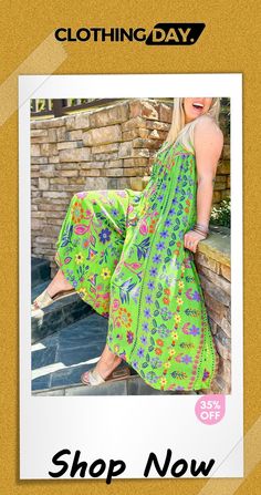 Vintage Boho Floral Print Pocketed Loose Jumpsuit Sleeveless Green Floral Print Jumpsuits And Rompers, Green Bohemian Jumpsuits And Rompers For Spring, Bohemian Green Jumpsuits And Rompers For Spring, Green One-piece Jumpsuits And Rompers For Summer, Green One-piece Jumpsuit For Summer, Green Printed Summer Jumpsuits And Rompers, Green Printed Summer Jumpsuit, Summer Green Printed Jumpsuit, Green Floral Print Jumpsuit For Vacation