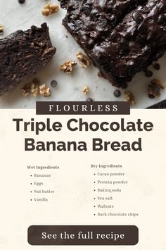 Discover a low-carb, gluten-free banana bread bursting with chocolate flavor. An ideal choice for a guilt-free dessert or snack.