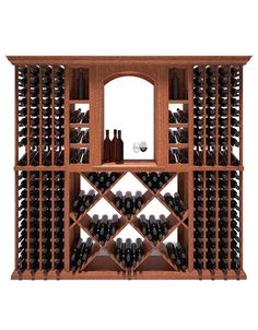 7 Foot RediCellar Wine Cellar Storage Solution- 306 Bottle Capacity Arch Shelves, Wine Wall Display, Wine Cellar Wall, Wine Cellar Cooling Unit, Custom Wine Room, Wine Closet, Home Wine Cellars, Custom Wine Cellars, Metal Wine Rack