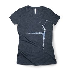 a women's t - shirt with the image of a ballet dancer on it