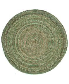 a round rug on a white background