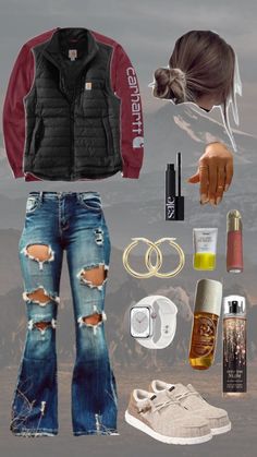 Country Outfits Winter, Fall Country Outfits, Country Girl Style Outfits, Country Fall Outfits, Punchy Outfits, Country Western Outfits, Cute Western Outfits, Country Outfits Women, Outfit Ideas For School