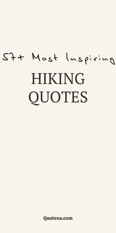 the words hiking are written in black on a white background with an image of mountains