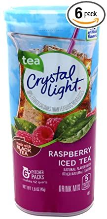 tea crystal light raspberry iced tea