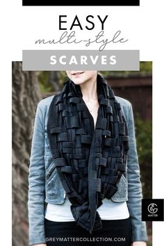 Cozy Multi-Style Oversized Scarves for Women. Create cold-weather looks and pull together any fall/winter outfit. To style, pull the scarf anywhere through its weave and create innumerable looks: cowl, wraps, faux hoods and even infinity styles all-in-one scarf. Style long as a loop or wrap it round over your shoulders, this tri-seasonal, compliment grabber has you covered. #winterscarf #blanketscarf #winterwardrobeessential Christmas Gift For My Wife