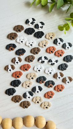 the dog magnets are made out of wood