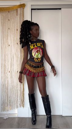 afro punk grunge alternative black femme fashion