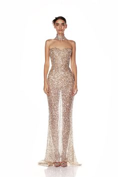 Giselle Silver Sequin Gown - Pre Order Bronx And Banco, Silver Gown, Sequin Wedding, Designer Wedding Gowns, Sequin Gown, Pageant Dresses, Silver Dress, Silver Sequin, Lace Mini Dress