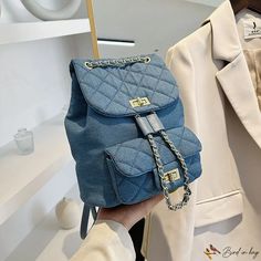 Bird in Bag - Women's double backpack bag new fashion rhombus small backpack casual chain cross shoulder bag Cross Shoulder Bag, Cross Shoulder Bags, Street Trends, Small Backpack, Backpack Bag, Sewing Thread, Bird In Bag, Casual Backpack, Backpack Bags