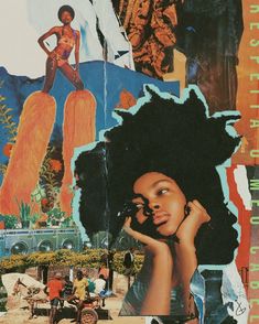 Afro Futurism Collage, Collage Oil Painting, Afrofuturism Art, Black Art Painting, Afrocentric Art, Black Artwork, Fair Use, Afro Art, Black Artists