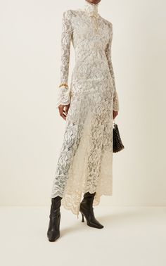 Stretch-Lace Maxi Dress By Paco Rabanne | Moda Operandi White Maxi Dress Outfit, White Lace Maxi, Maxi Dress Outfit, Lace Maxi, Style Crush, Paco Rabanne, Lace Maxi Dress, Lace White Dress, White Maxi Dresses