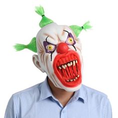 Product information: Image: Clown Function: dress up Material: Latex Applicable holiday: Halloween, Easter Style: cigarette clown Style: Horror Packing list: Mask * 1 piece Product Image: Clown Style, Function Dress, Easter Fashion, Holiday Halloween, Halloween Easter, Color Hair, Packing List, 1 Piece, Hair Color