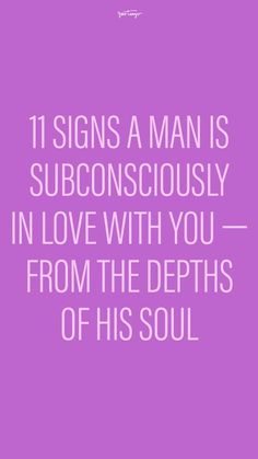 Good relationships are hard to come by, so if you find a guy who does these things with little effort you know you found a good man. Check out the biggest signs he subconsciously loves you. If He Loves You, How To Know If He Loves You, Men In Love Signs, Soulmate Connection, Relationships Are Hard, A Guy Like You, Sign Man, Fallen In Love