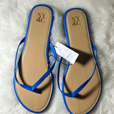 Ny & Co Flip Flops Sandals Color: Aqua Blue Size 10 Brand New (No Box) Blue Flip Flops, Color Aqua, Flip Flop Sandals, Aqua Blue, Women's Shoes Sandals, Flip Flops, Shoes Sandals, Color Blue, Size 10