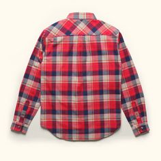 Inspired by the rugged spirit of Alaska, the Fairbanks Flannel Shirt is your go-to choice for whatever the day demands. Our top selling flannel shirt for a decade, it's made from midweight 100% cotton, it’s tough enough to handle the workday yet soft enough for comfort, having been pre-washed to give it that perfect worn-in feel from the very first wear. Whether you’re chopping wood, hiking trails, or grabbing a meal in town, this shirt has you covered. With its outdoor-inspired design, but clas Red Cotton Flannel Shirt For Fall, Rugged Craftsman, Classic Red Flannel Tops, Classic Red Cotton Flannel Shirt, Chopping Wood, Cheap Vintage Red Flannel Shirt, Buffalo Jackson, Affordable Vintage Red Flannel Shirt, Vintage Red Flannel Shirt