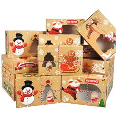 PRICES MAY VARY. Christmas is coming,have you preparedholiday boxes for cookies These Christmas treat boxesis a nice choice! unique Christmas cookie gift boxes for you who love baking. Every Christmas, we prepare a lot of holiday cookie gifts for others, the most warm, festive and economical way to express our gratitude. Just shopping in Funnlot. This cookie box opens in the front it will be easier to place the cookies, small cakes or sweets in the box. Specifications of christmas cookie boxesPa Christmas Cookie Gift Boxes, Boxes For Cookies, Holiday Cookie Gift, Christmas Cookie Boxes, Unique Christmas Cookies, Cookie Gift Boxes, Christmas Treats Boxes, Christmas Cookies Gift, Food Bakery