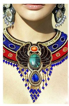 Cleopatra Jewelry, Rose Blonde, Egyptian Revival Jewelry, Gold Bangles Indian, Big Pendant