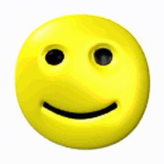 a yellow smiley face with black eyes