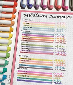 Zebra Midliners, Bullet Journal Markers, Notes Taking, Mildliner Highlighters, Zebra Mildliner, Bullet Journal Notes, Bullet Journal Aesthetic, Bullet Journal Notebook, Notes Inspiration