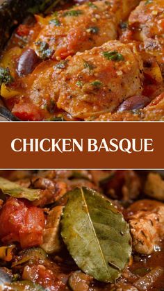 Chicken Basque Savoury Chicken Recipes, Basque Soup Recipe, Chicken Basque, French Dinner Recipes, French Chicken Dishes, Basque Recipes, Chicken Thigh Casserole, European Dinner, Basque Food