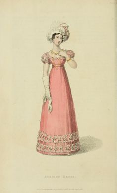 EKDuncan - My Fanciful Muse: Regency Era Fashions - Ackermann's Repository 1823 Regency Women, 1810s Fashion, 1820s Fashion, Western Womens Fashion, Regency Gown, Regency Era Fashion, Romantic Era, Era Fashion, Regency Period