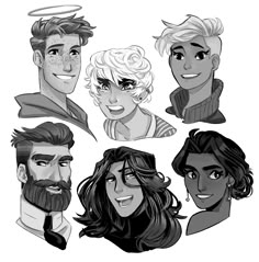 some people with different facial expressions and hair