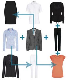 23 Ways to Wear - Office Chic Minimalist Wardrobe Capsule Wardrobe Work Office, Chic Work Outfit, Over 40 Fashion, Basic Clothing, 40 Fashion, Work Flow, Office Chic, Fashion Capsule