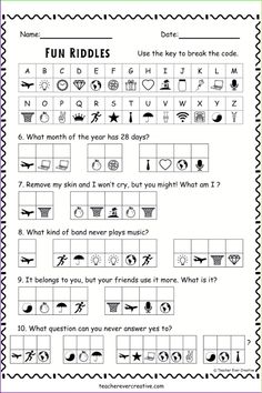 printable worksheet for kids to learn how to read the alphabet and numbers