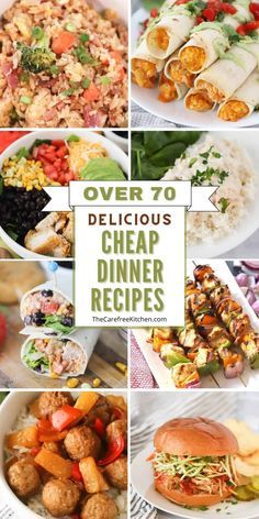 over 70 delicious cheap dinner recipes