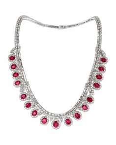 Bulgari Jewelry, Ruby And Diamond Necklace, Unusual Facts, Burmese Ruby, Jewelry For Sale, Ruby Necklace, Expensive Jewelry, Ruby Stone, Blood Red