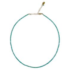 This Mini Amazonite Gemstone Necklace is the perfect layering piece for summer. This delicate necklace features approx. 2mm faceted beads of beautiful amazonite gemstones, each one carefully chosen for its vibrant, aqua-green hues. Wear this necklace from beach to brunch, and let the beautiful amazonite gemstones sparkle from day to night. Whether you're dressing up for a special occasion or looking for your new favorite everyday necklace, this Tiny Amazonite Gemstone Necklace is the perfect cho Turquoise Faceted Amazonite Jewelry, Faceted Turquoise Amazonite Jewelry, Amazonite Necklace With Faceted Beads For Gifts, Adjustable Faceted Turquoise Necklace, Adjustable Faceted Turquoise Beaded Necklaces, Turquoise Faceted Rondelle Necklaces, Turquoise Faceted Rondelle Necklace, Pearl Necklace Classic, Chunky Pearl Necklace