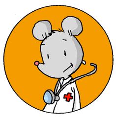 a cartoon mouse nurse with a stethoscope