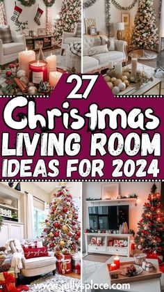 Christmas Decor Ideas Peppermint, Cozy Living Room Christmas Decor, Christmas Rooms Decorated, Christmas Book Stack Decor, Traditional Christmas Decorations Ideas, Inside Christmas Decoration Ideas, Christmas Theme Decor Ideas, Christmas Sofa Table Decor, Decorating Shelves For Christmas