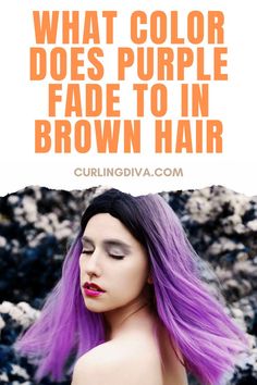 What color does purple fade to in brown hair Purple Hair Fade, Bleaching Your Hair, Purple Dye, The Color Purple, Latest Hair Trends, Fade Out, Trending Hairstyles, Hair A, Purple Hair