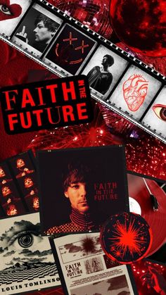 the cover art for faith and future's new album, featuring red vinyl records