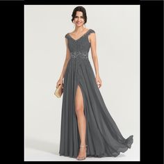 Jjs. Size 10 Jjs House, House Dresses, Dresses Beautiful, Grey Dress, House Dress, Gray Dress, Prom Dresses, Size 10, Prom