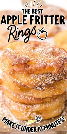 the best apple fritter rings made in under 10 minutes