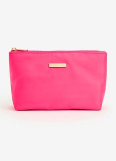 This cosmetic case by Nanette Lepore is the perfect size to go anywhere. It's great for work essentials, and overnight stays or to keep in your gym bag. Stylish and water-resistant, a zip top keeps items safe and secure. Plus Size Trendy, Work Essentials, Designer Logo, Chic Pink, Ashley Stewart, Zipped Bag, Nanette Lepore, Zip Pouch, Purse Pouch