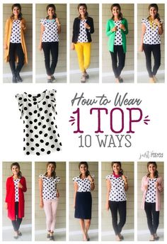 Polka Dot Top Outfit, Teaching Outfits, Top Outfit, Spring Outfits Women, Business Casual Outfits, Mode Inspiration, Fashion Help, Work Fashion, Polka Dot Top