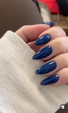 Stormy Blue Nails, Smink Inspiration, Makijaż Smokey Eye, Blue Nail, Nails Desing, Classy Nails