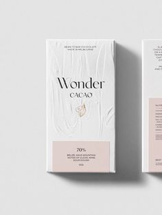 the packaging design for wonder cacao